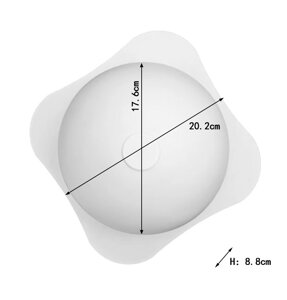 Форма силіконова для торта напівсфера (d=17.6 см, h=8.8 см)