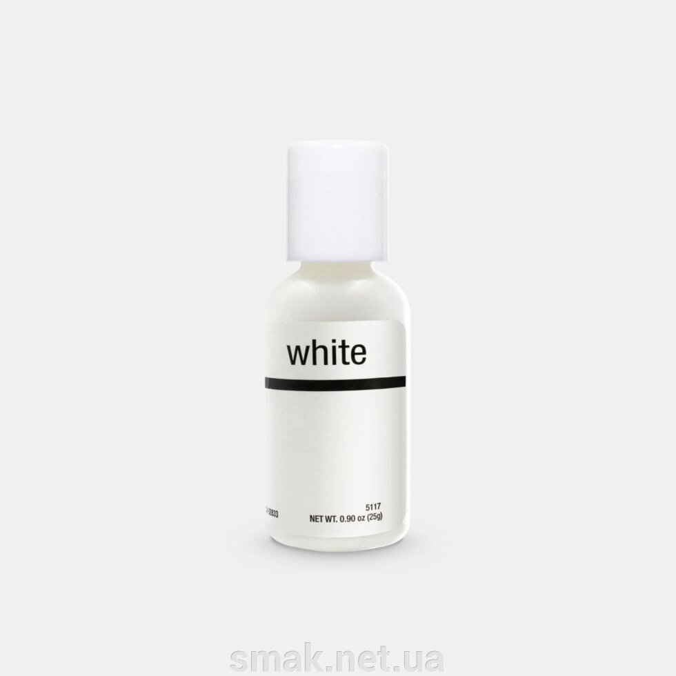 Гелевий барвник Chefmaster Білий (Bright White) 20 грам від компанії Інтернет магазин "СМАК" - фото 1