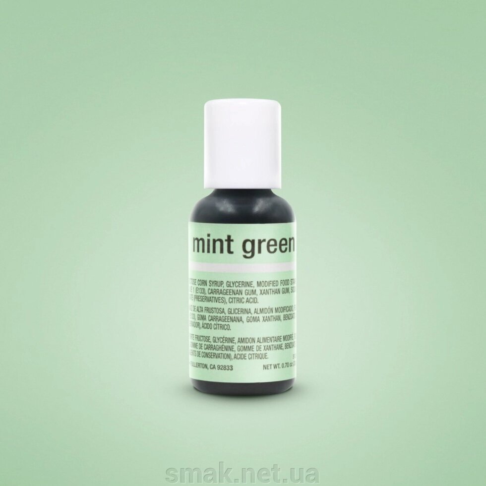 Гелевый краситель Chefmaster Зеленая мята (Mint green) 21 грамм ##от компании## Интернет магазин "СМАК" - ##фото## 1