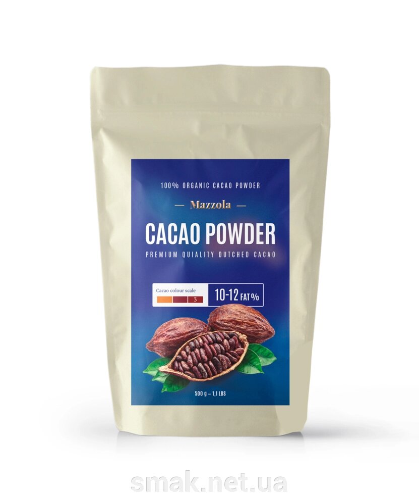 Какао порошок алкалізований Mazzola 0,5 кг. від компанії Інтернет магазин "СМАК" - фото 1