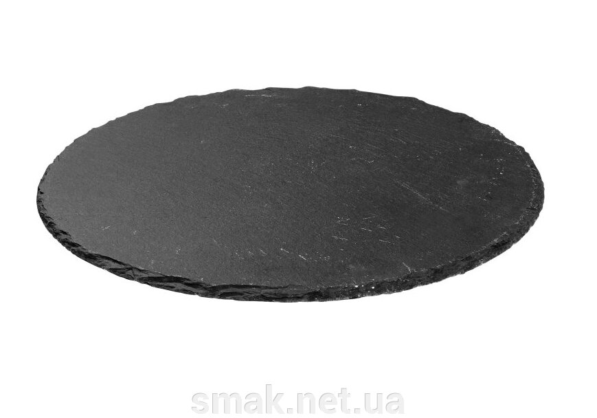 Кам'яна підставка (сланець), d30 см, h 0,5 см від компанії Інтернет магазин "СМАК" - фото 1