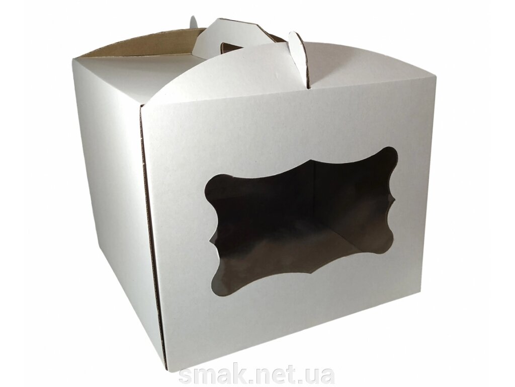 Картонная коробка для торта 3 штуки (300300250) с окном ##от компании## Интернет магазин "СМАК" - ##фото## 1