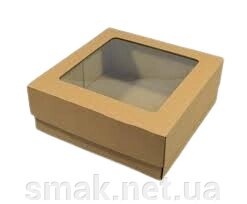 Коробка для десертів коричнева 13см13см6см (Упаковка 3 шт.) від компанії Інтернет магазин "СМАК" - фото 1