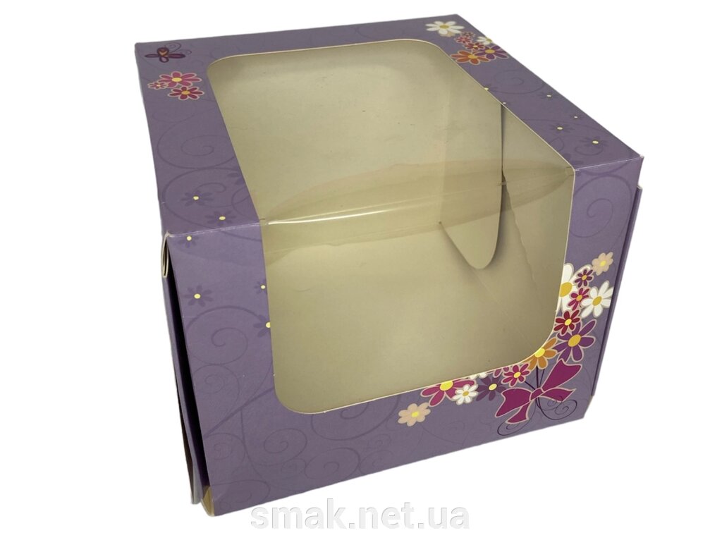 Коробка для кексів бузкова (3 шт.) від компанії Інтернет магазин "СМАК" - фото 1