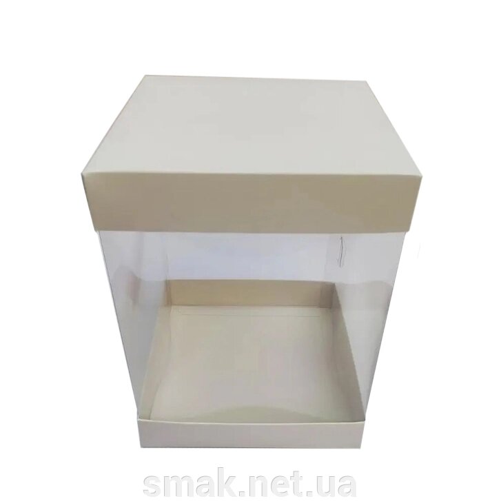 Коробка для тортів та десертів із прозорими стінками 146146200 мм (1 шт.) від компанії Інтернет магазин "СМАК" - фото 1