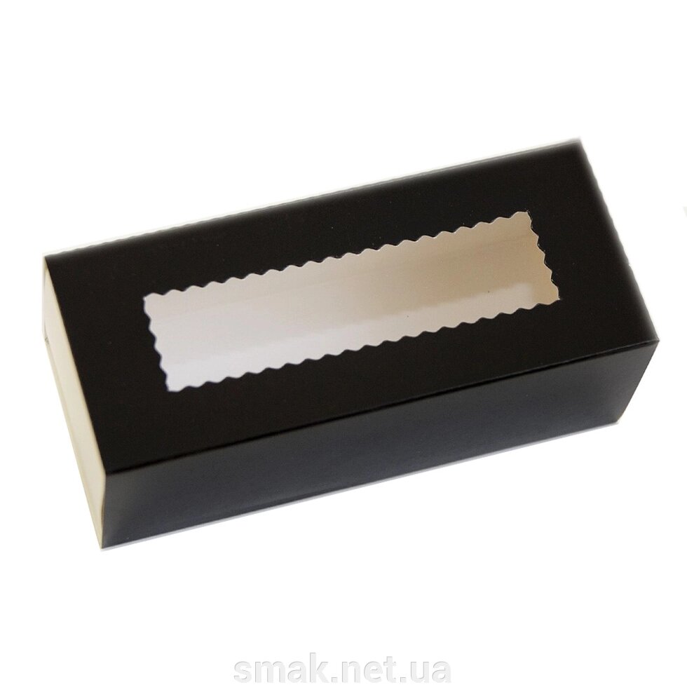 Коробки для макаронс чорна (упаковка 3 шт.) від компанії Інтернет магазин "СМАК" - фото 1