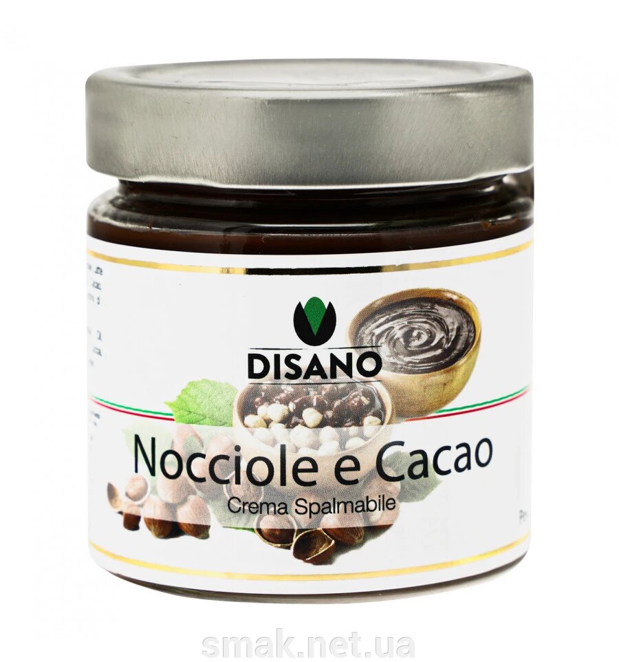Крем паста з какао і фундуком 15 Disano 200 грам від компанії Інтернет магазин "СМАК" - фото 1