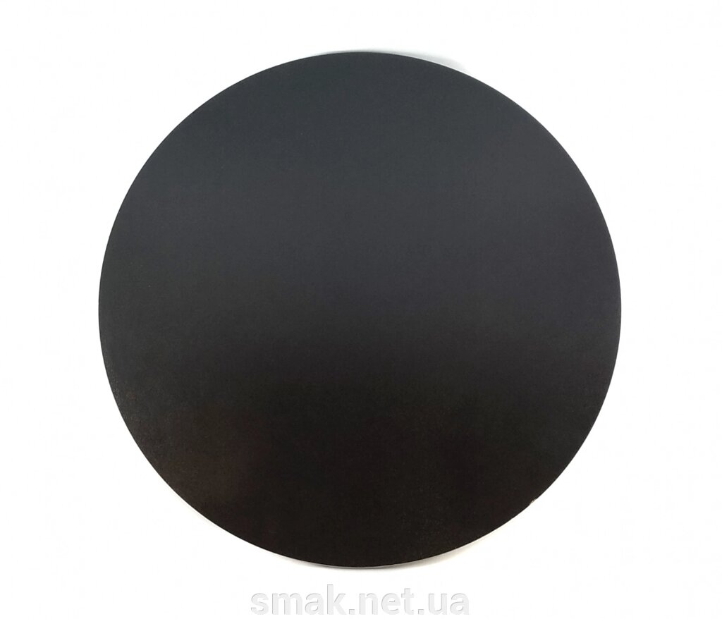 Кругла підкладка Двп 40 см, Чорна (1 шт.) від компанії Інтернет магазин "СМАК" - фото 1