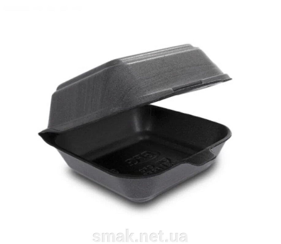 Ланч-бокс для бенто-тортів, фаст-фудів 15015070 (10шт) Чорний від компанії Інтернет магазин "СМАК" - фото 1