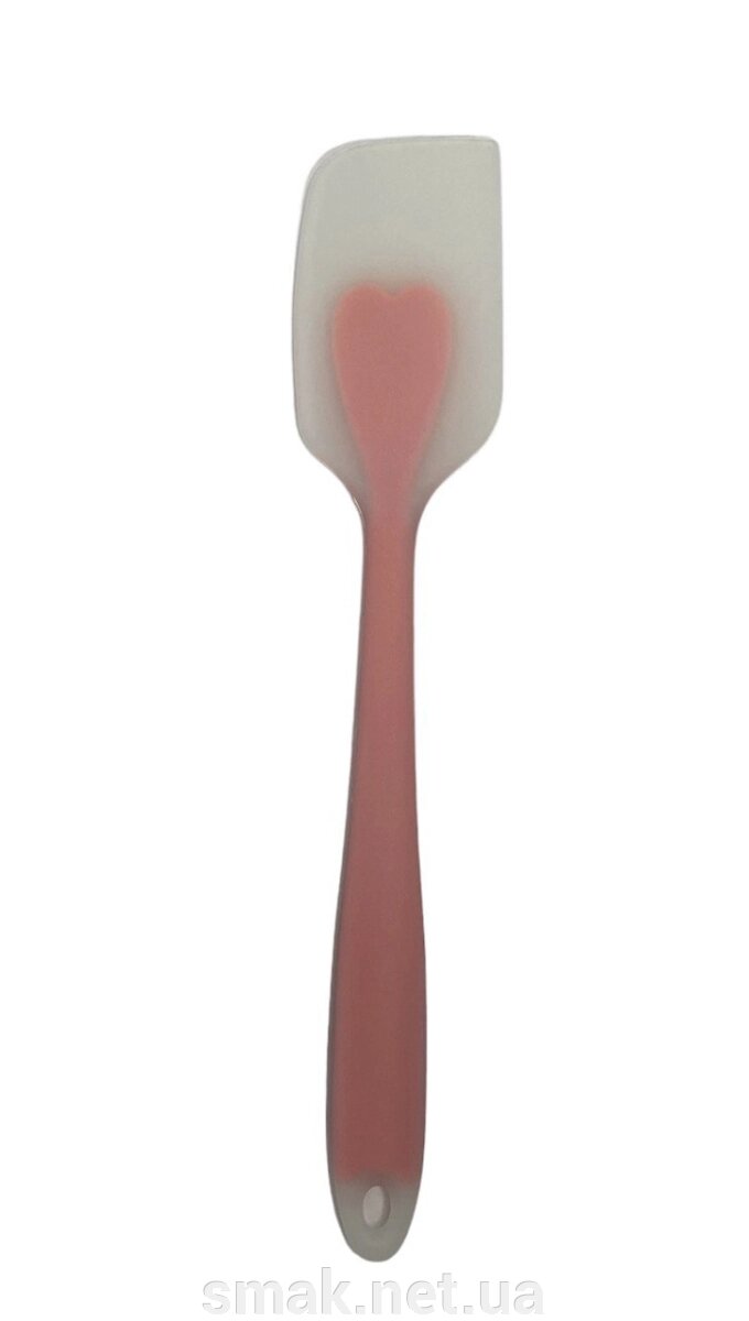 Лопатка силіконова з прозорою ручкою Сердечко 27,5 см ( колір в асортименті ) від компанії Інтернет магазин "СМАК" - фото 1