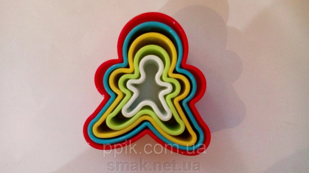 Набір форм для печива та пряників Пряничний чоловічок 5 шт. від компанії Інтернет магазин "СМАК" - фото 1