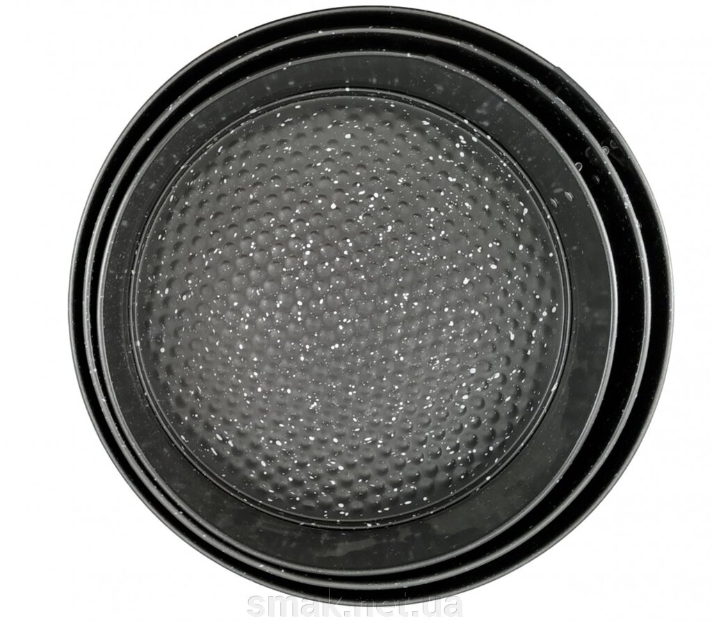 Набір форм для випічки рознімних колір сірий Мармур 24см, 26см, 28см від компанії Інтернет магазин "СМАК" - фото 1