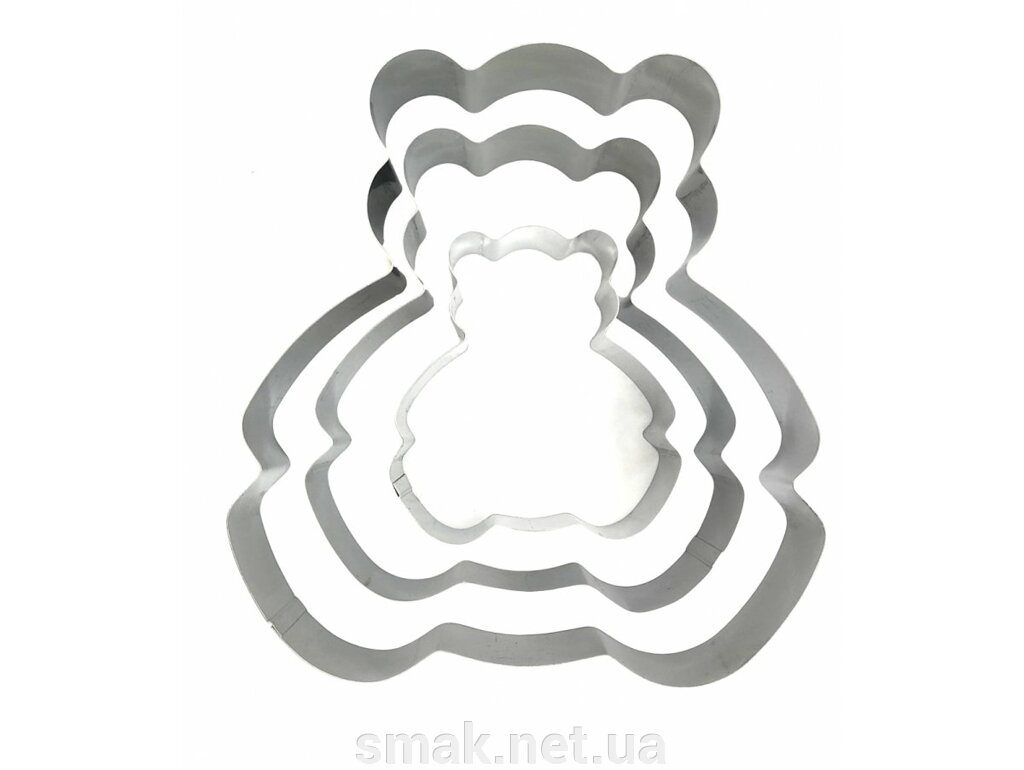 Набір форм для випічки Ведмедики (3 шт.) від компанії Інтернет магазин "СМАК" - фото 1