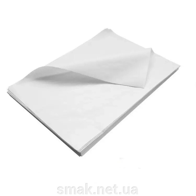 Папір білий жиростійкий 420600 мм (щільність 30 г/ м2) 1 кг від компанії Інтернет магазин "СМАК" - фото 1