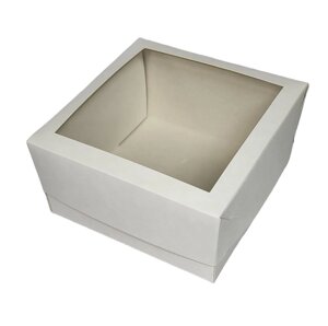 Картонна коробка для бенто-тортів 3 штуки 15015070 біла