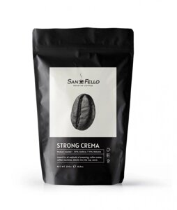 Кава в зернах свіжа обсмажування Strong Crema 250 грам