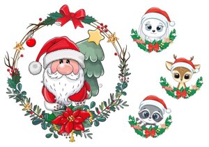 Вафельна картина Санта Клаус 15 в Дніпропетровській області от компании Интернет магазин "СМАК"
