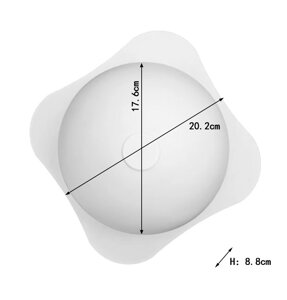 Силіконова форма для торта напівсфера (d= 17.6 см, h= 8.8 см)