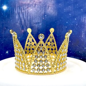 Металева корона Золото маленька 2