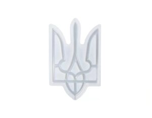 Силиконовый молд для леденцов Герб Украины Тризубец Большой