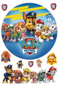 Вафельна картинка Paw Patrol 5 в Дніпропетровській області от компании Интернет магазин "СМАК"