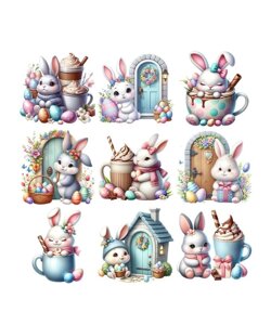 Вафельна картинка Великодні Кролики 4 в Дніпропетровській області от компании Интернет магазин "СМАК"