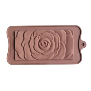 Форма силіконова плитка шоколаду Троянда