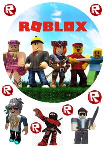 Вафельна картинка Roblox 4 в Дніпропетровській області от компании Интернет магазин "СМАК"