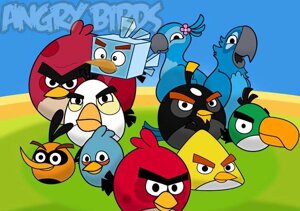 Вафельна картинка Angry Birds / Злі пташки 2
