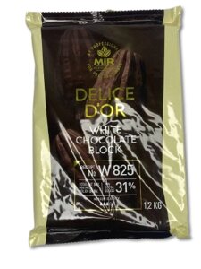 Шоколад W825 Delice Dor 31 - білий блок 1,2 кг в Дніпропетровській області от компании Интернет магазин "СМАК"