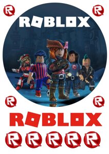 Вафельна картинка Roblox 1 в Дніпропетровській області от компании Интернет магазин "СМАК"