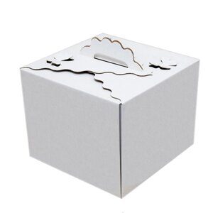Картонная коробка для торта Бабочка 3 штуки Белые (300300250) в Днепропетровской области от компании Интернет магазин "СМАК"