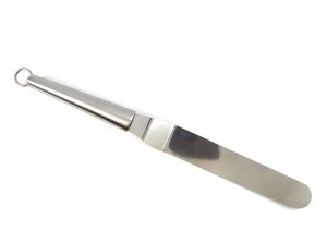 Кондитерський шпатель 15 см вигнута ручка метал