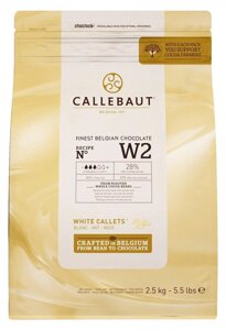 Бельгийский Белый шоколад Barry Callebaut W2, 2,5 кг. 28 какао в Днепропетровской области от компании Интернет магазин "СМАК"