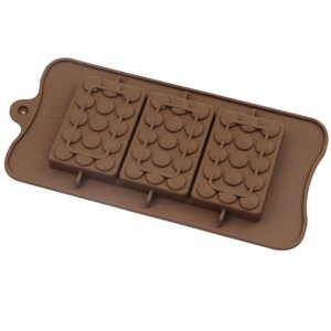 Силіконова форма плитки шоколаду з дропсами в Дніпропетровській області от компании Интернет магазин "СМАК"