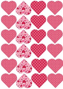 Вафельна картина рожеві серця в Дніпропетровській області от компании Интернет магазин "СМАК"