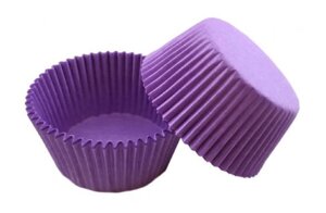 Паперові форми (тарталетки) для кексів, капкейков 5030 см Фіолетові