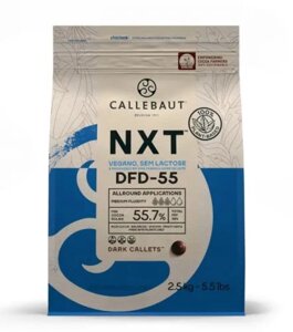 Темний шоколад Nxt Barry Callebaut Безлактозний 55,7, 2,5 кг