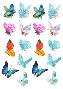 Вафельна картинка Метелики 9