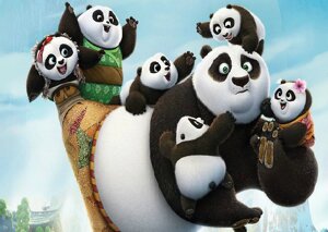 Вафельна картинка Панда Кунг Фу 6