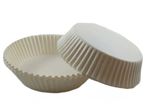 Капсули (тарталетки) для кексів (білі) 8025 мм