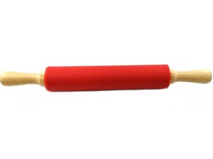 Скалка силіконова з дерев'яними ручками