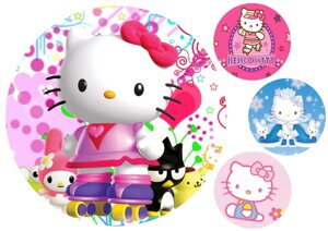 Вафельна картинка Hello Kitty / Хелло Кітті 9 в Дніпропетровській області от компании Интернет магазин "СМАК"