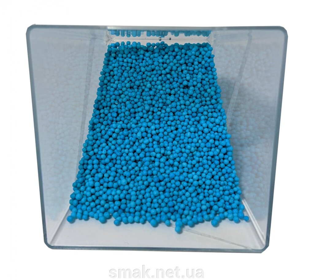 Посипання блакитні кульки 2 мм 50 грам від компанії Інтернет магазин "СМАК" - фото 1