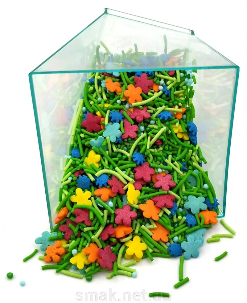Посипання кондитерська Квіткова галявина 50 грам від компанії Інтернет магазин "СМАК" - фото 1