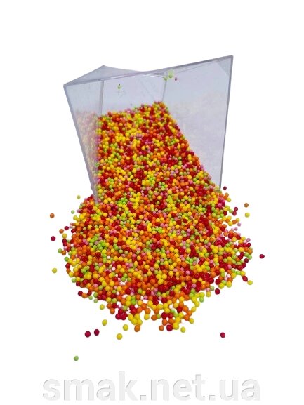 Посипання кондитерська Різнокольорові кульки Теплий День 1 кг від компанії Інтернет магазин "СМАК" - фото 1