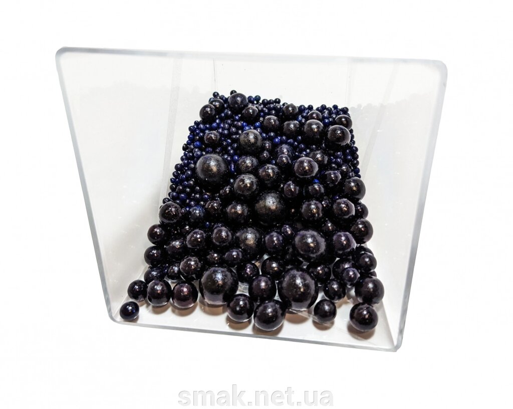 Посипання Кульки чорні мікс, 50 ​​грам від компанії Інтернет магазин "СМАК" - фото 1