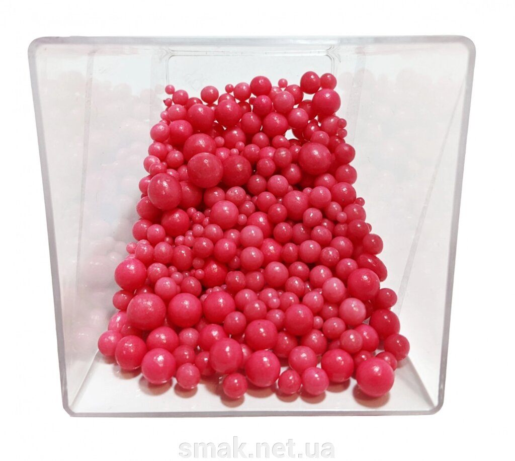 Посипання Кульки рожеві мікс, 50 ​​грам від компанії Інтернет магазин "СМАК" - фото 1
