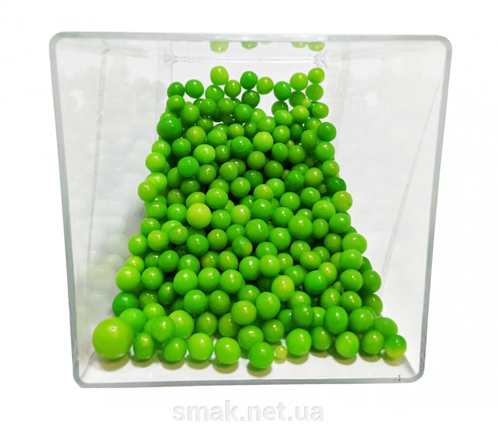 Посипання Кульки зелений мікс, 50 ​​грам від компанії Інтернет магазин "СМАК" - фото 1