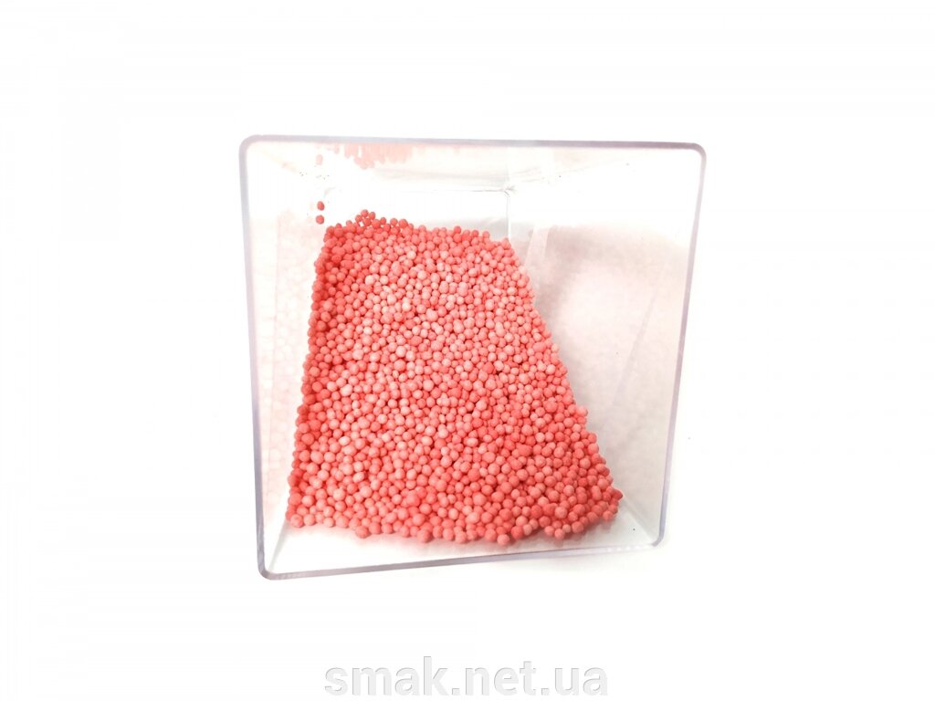 Посипання ніжно рожеві кульки 2 мм 50 грам від компанії Інтернет магазин "СМАК" - фото 1